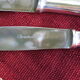 Christofle modele Dax 12 table knives and 12 dessert knives