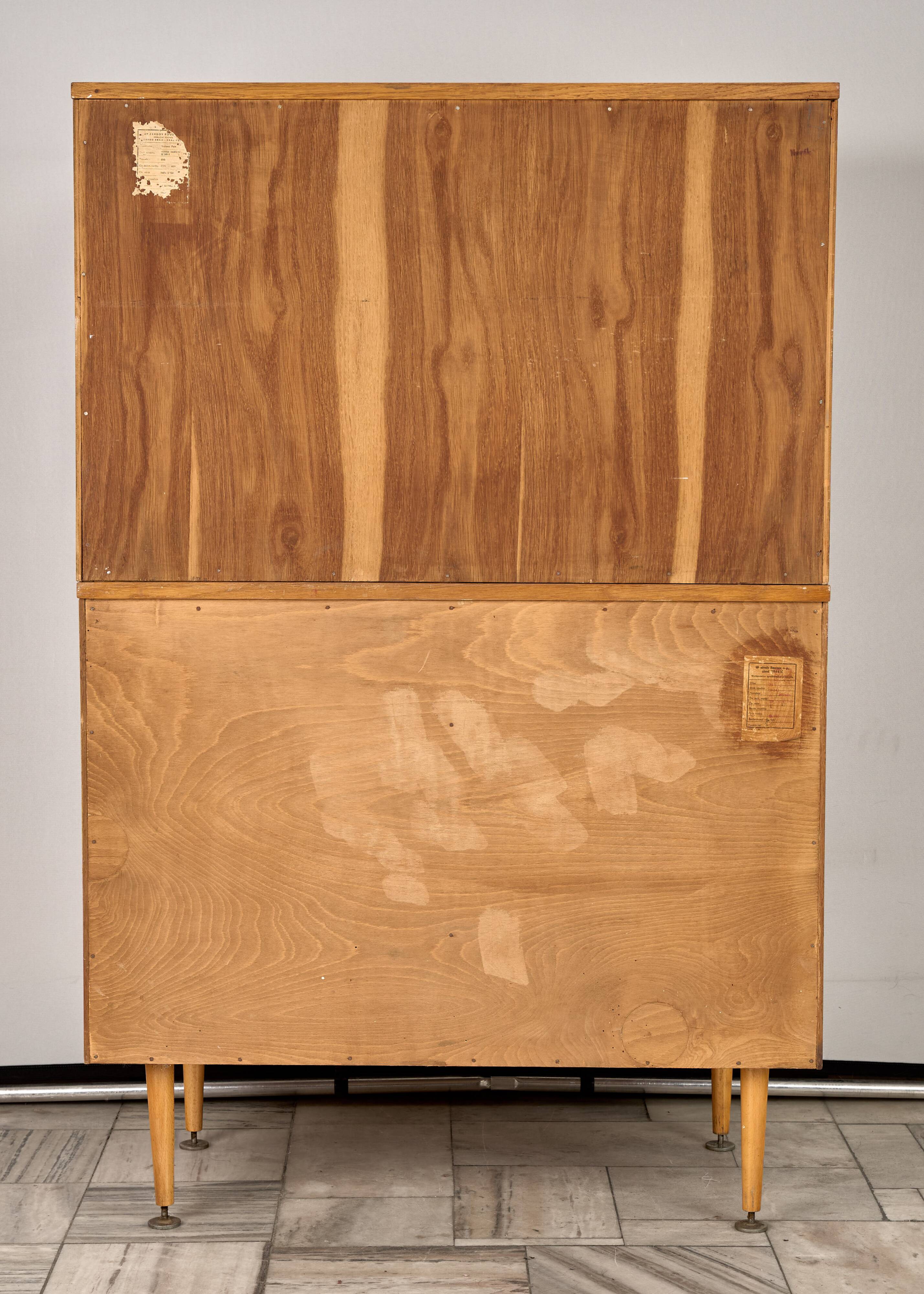 Vintage Display Cabinet, UP závody, 1960s, Czechoslovakia