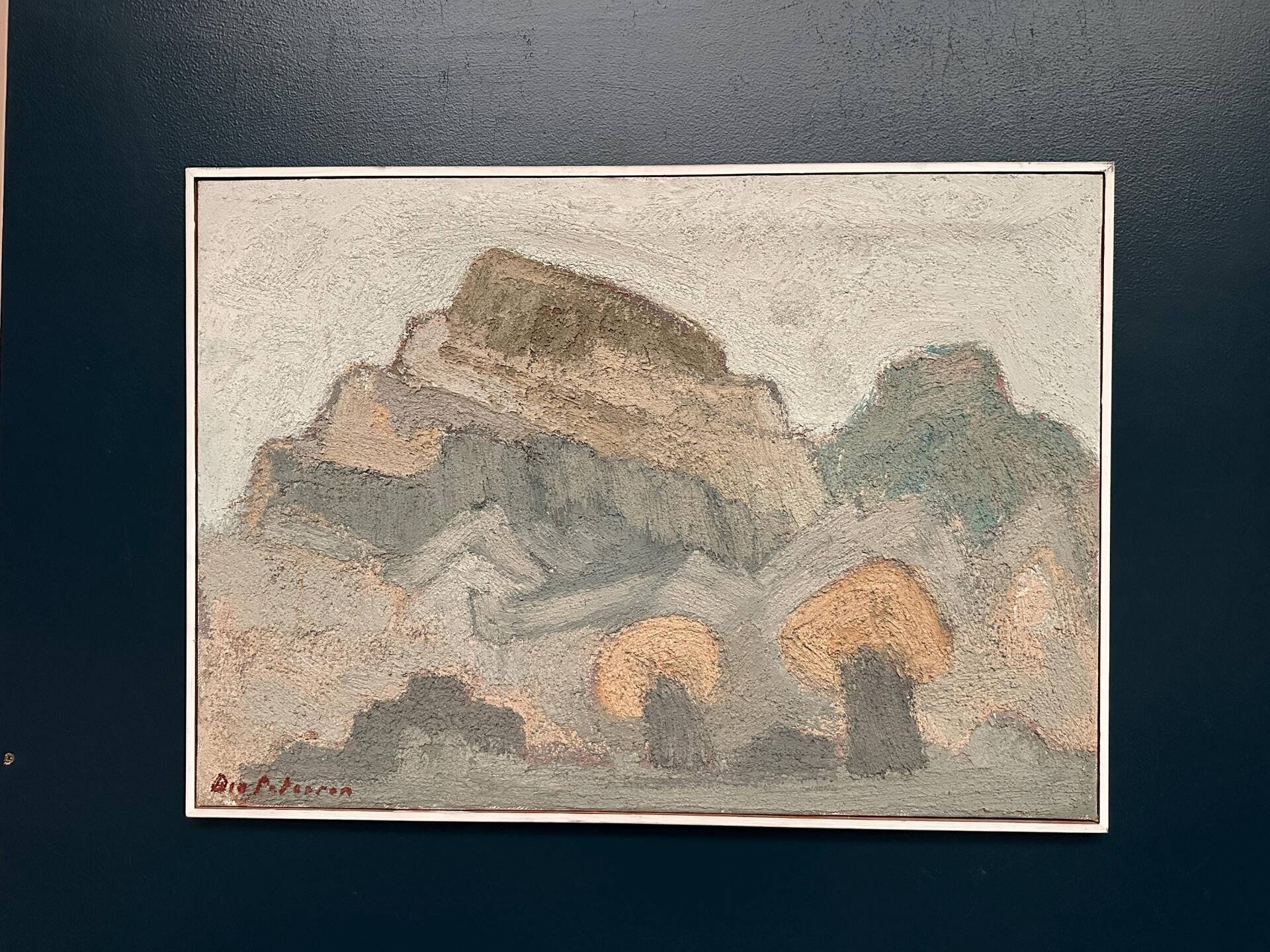 Original Swedish Oil on Canvas – “Landscape” by Birger Bia Peterson