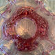 Vintage pink empty pocket ashtray in Murano by Barovier and Toso