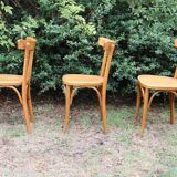 Lot of 6 Mahieu bistro chairs, numbered