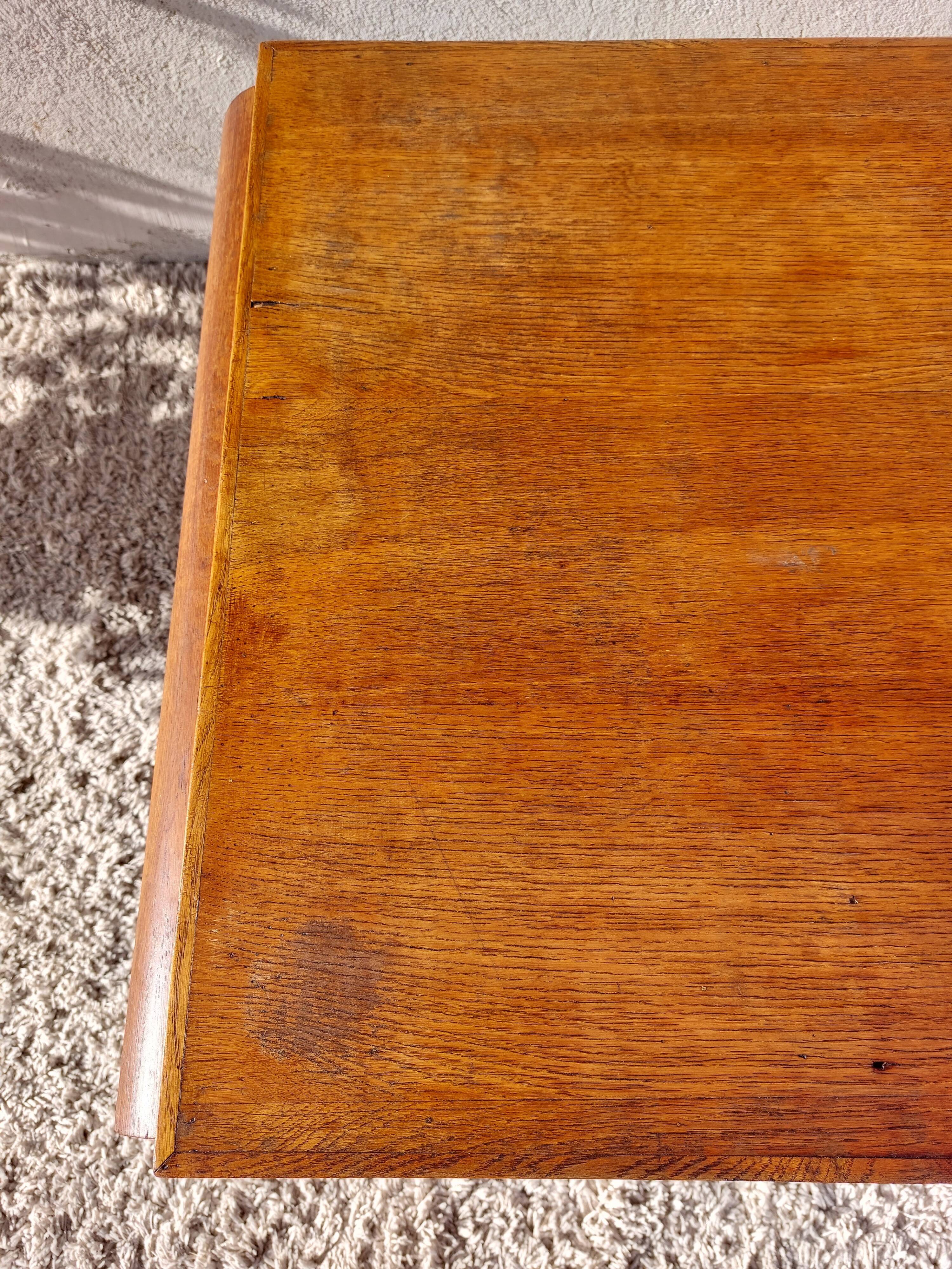 Table or desk, golden honey, curved legs