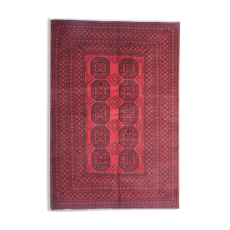 Tapis Ziegler traditionnel en laine rouge - 164x237cm