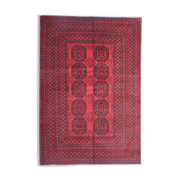 Red Wool Carpet Traditional Ziegler Rug- 164x237cm