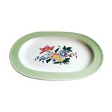 Dish oval, Villeroy and Boch, flowery mint / early 1950s China