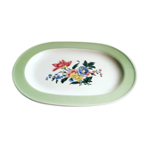 Dish oval, Villeroy and Boch, flowery mint / early 1950s China