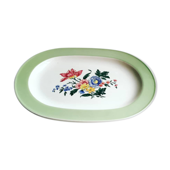 Dish oval, Villeroy and Boch, flowery mint / early 1950s China