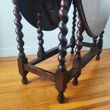 Antique folding table Gateleg solid oak
