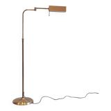 Vintage brass reading floor lamp