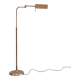 Vintage brass reading floor lamp