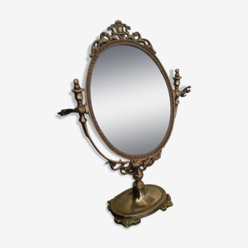 Brass foot mirror