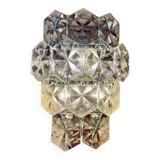 Kinkeldey glass and chrome wall lamp, XXL model, 1970s