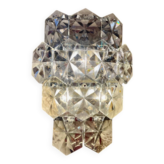 Kinkeldey applique verre et chrome modèle XXL , 1970s
