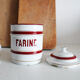 Enamelled metal pot