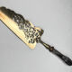 Silver metal pie shovel