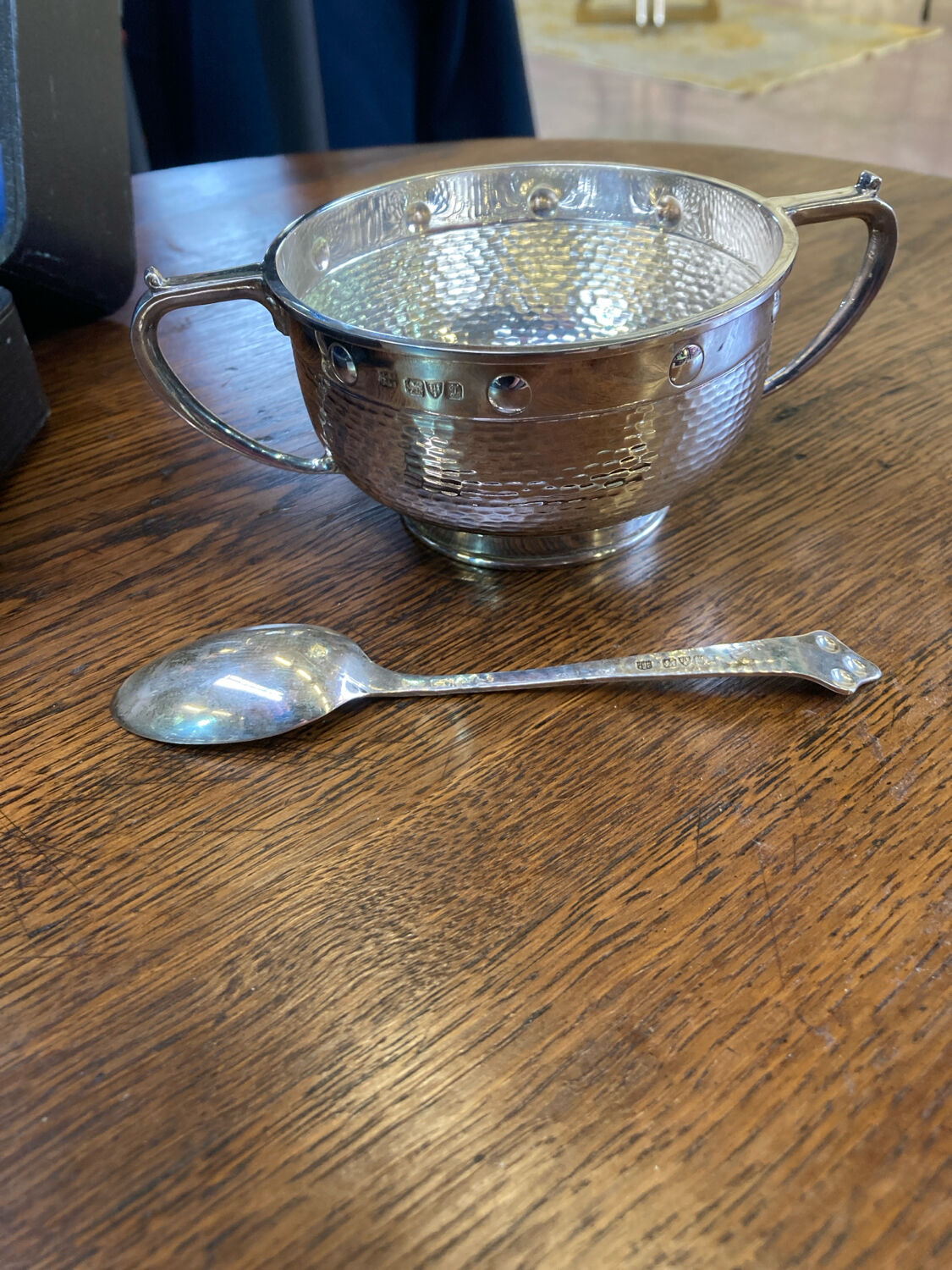 Argent Sucrier et Cuillère