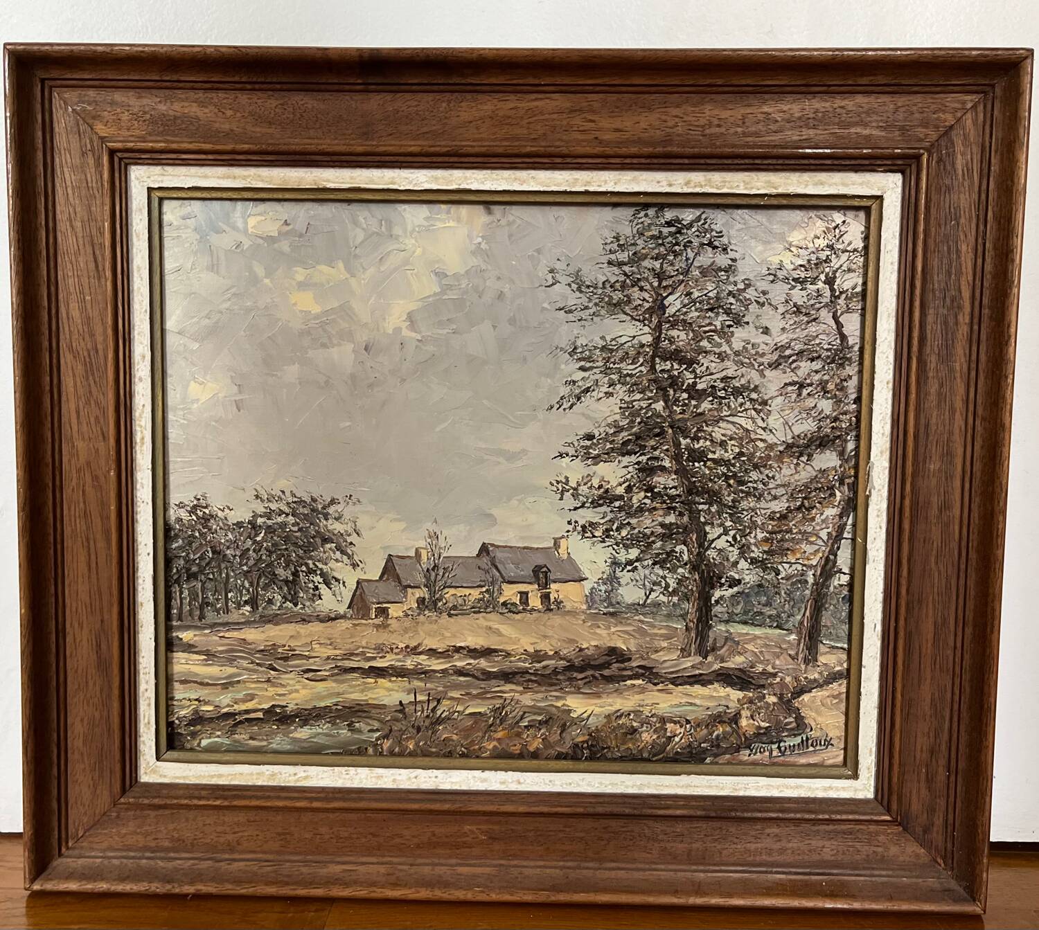 Tableau : Huile sur toile - paysage breton