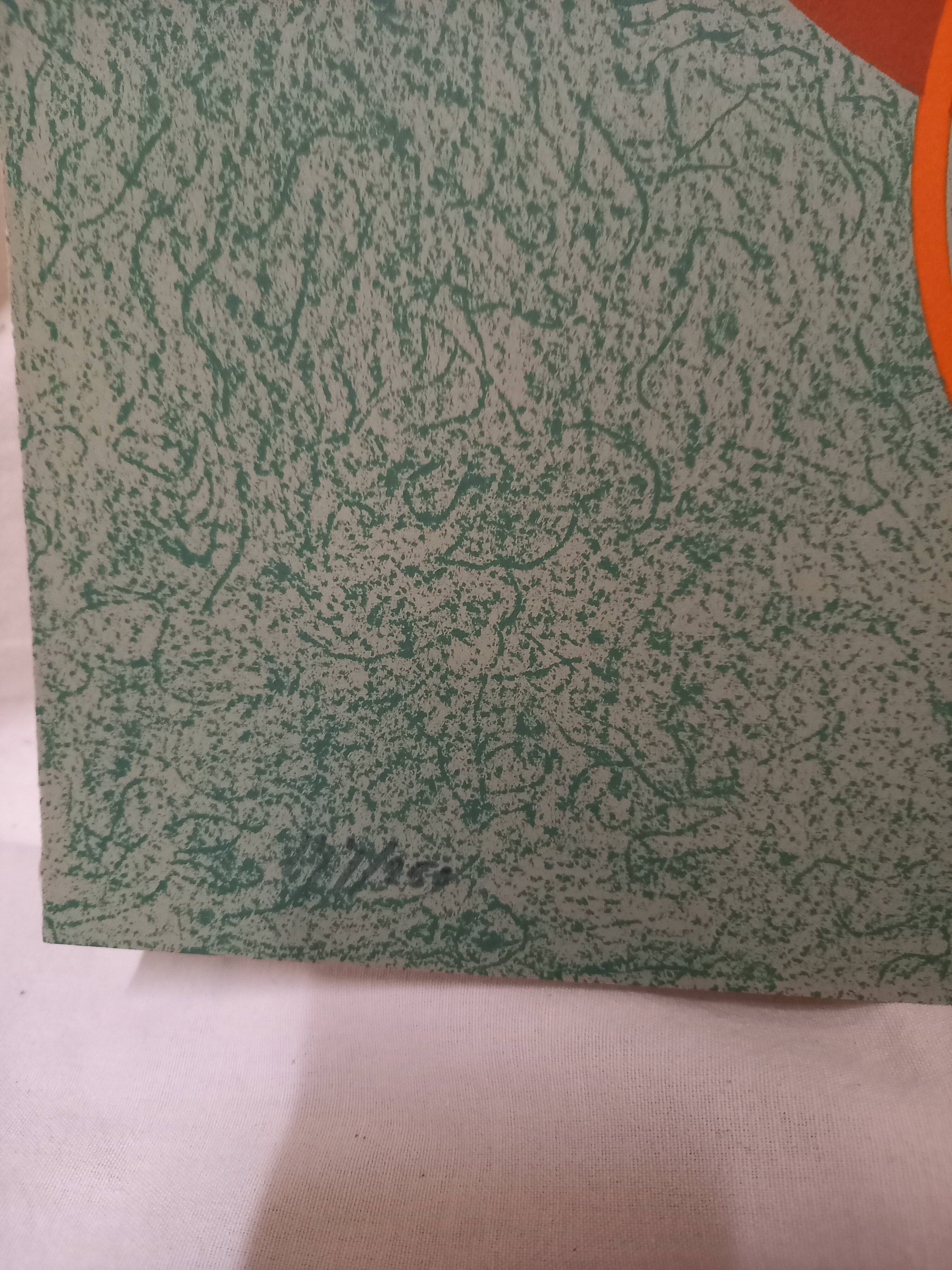 Lithograph by César Doméla (1900-1992), Composition, 1977, Abstract Art