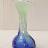 Murano Vase Vintage Floral Soliflore Calla Lily Blown Glass
