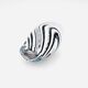 Murano Vase - Sommerso with Stripes - Black & White - 1990