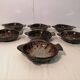 Set of 7 fish-shaped plates signed MARIUS GIUGE circa 1970