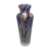 Boheme vase in multicolored thick glass splashes height 27 cm