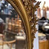 Miroir Louis XVI bois doré - fin XIX eme