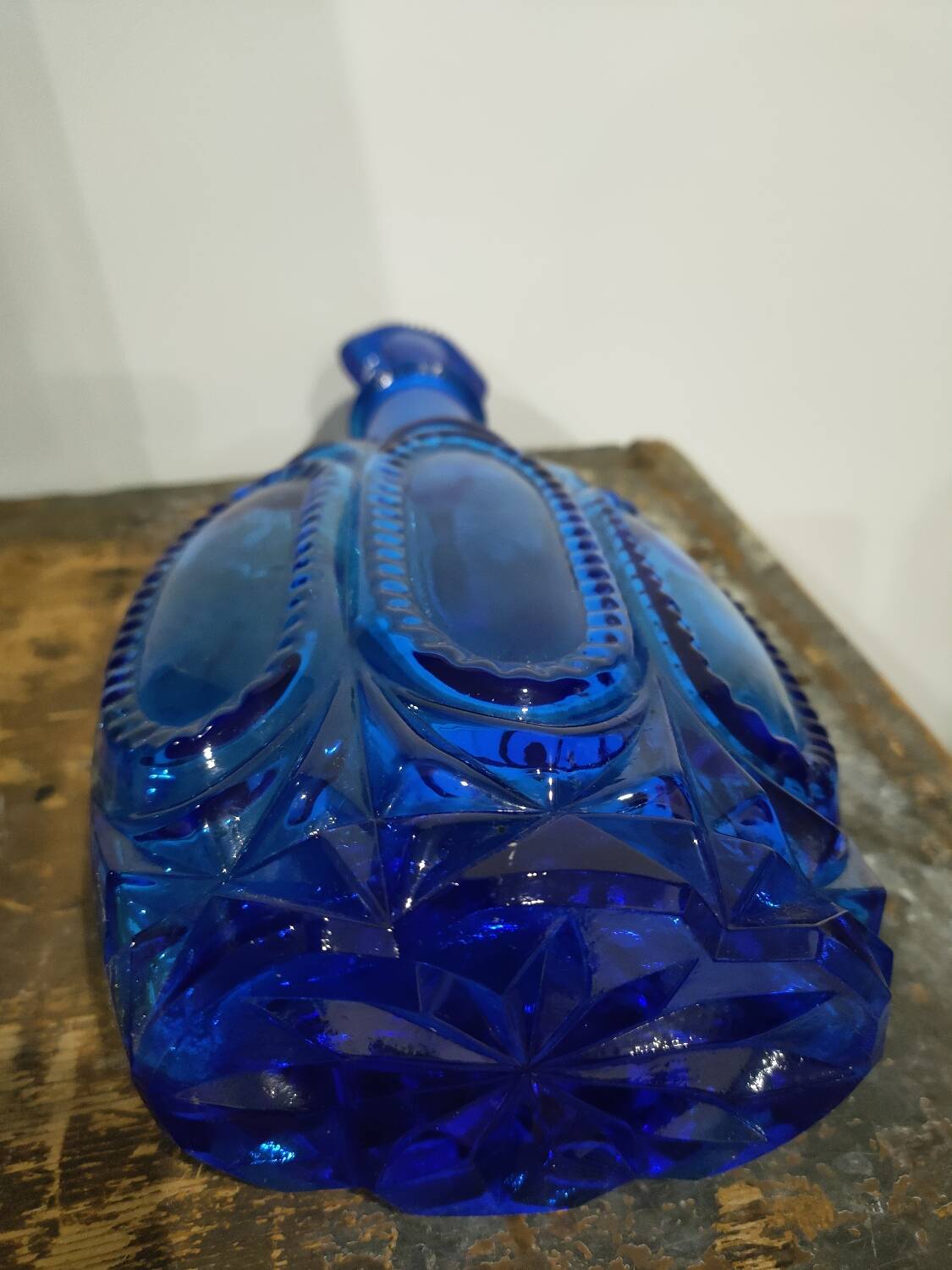 Cobalt blue perfume bottle style bottle