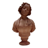 plaster sculpture portrait of a woman