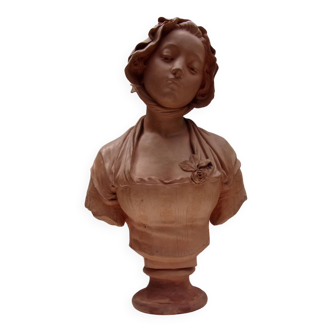 plaster sculpture portrait of a woman
