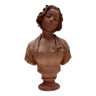 sculpture platre portrait de femme