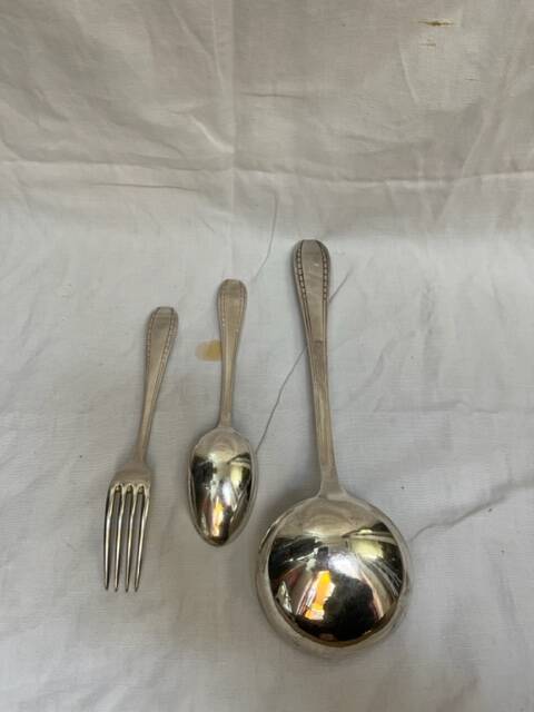 Art-deco silver-plated cutlery
