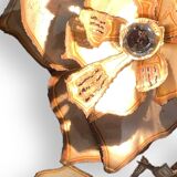 Metal flowers floor lamp