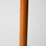 Lampadaire scandinave de style Mid-Century en chêne et métal