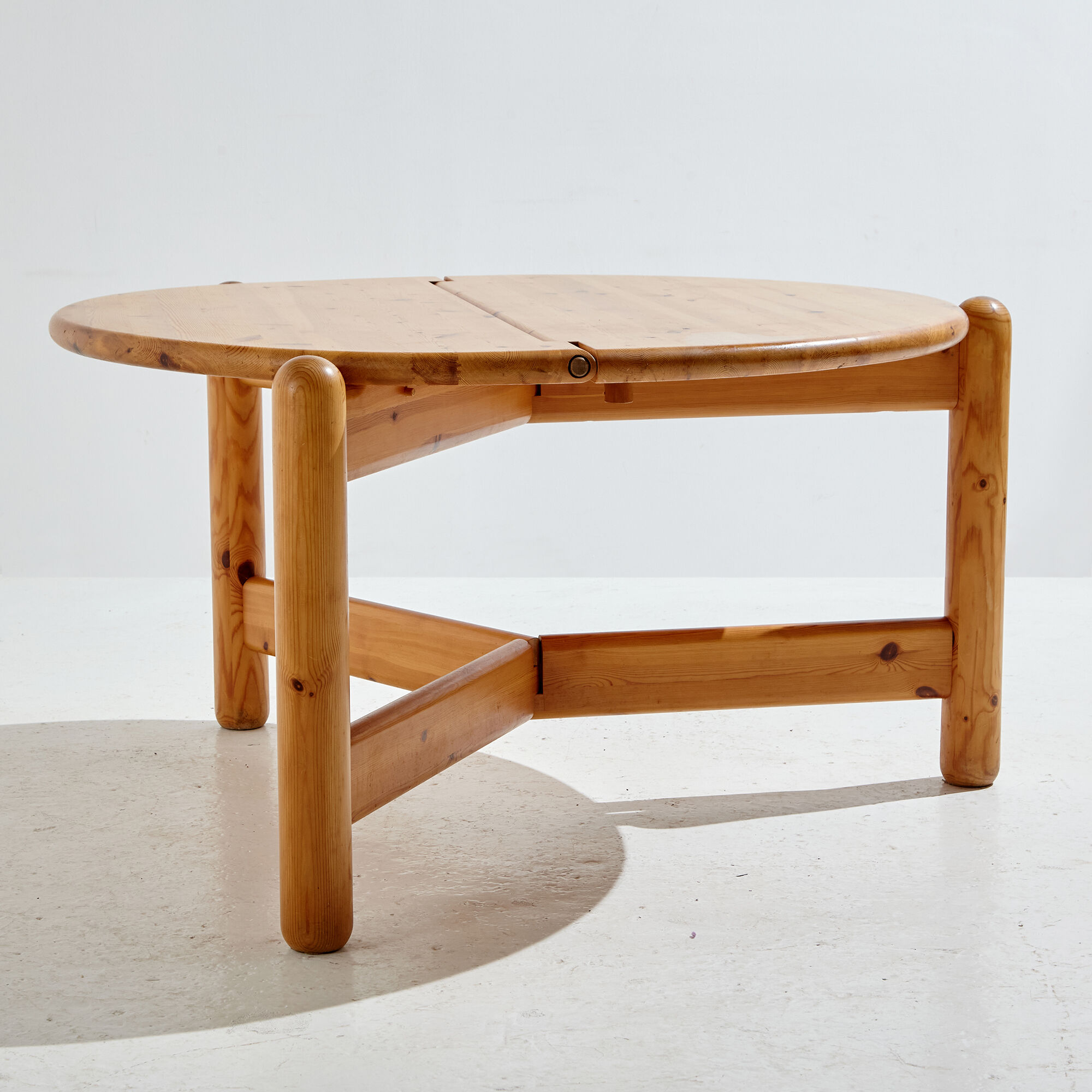 Pinewood dining set by rainer daumiller for hanex, set of 7