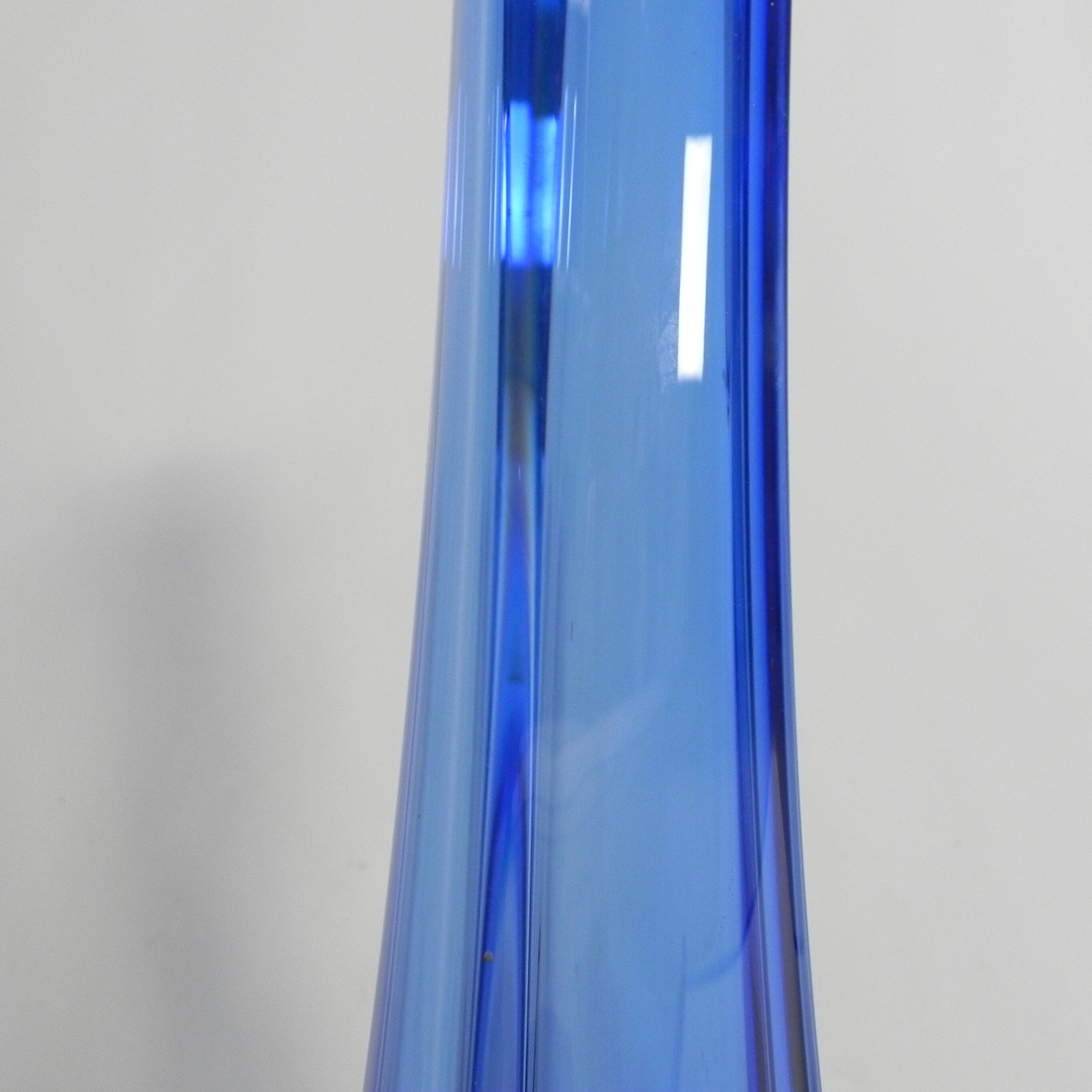 Vase Murano bleu de 59 cm, années 1950