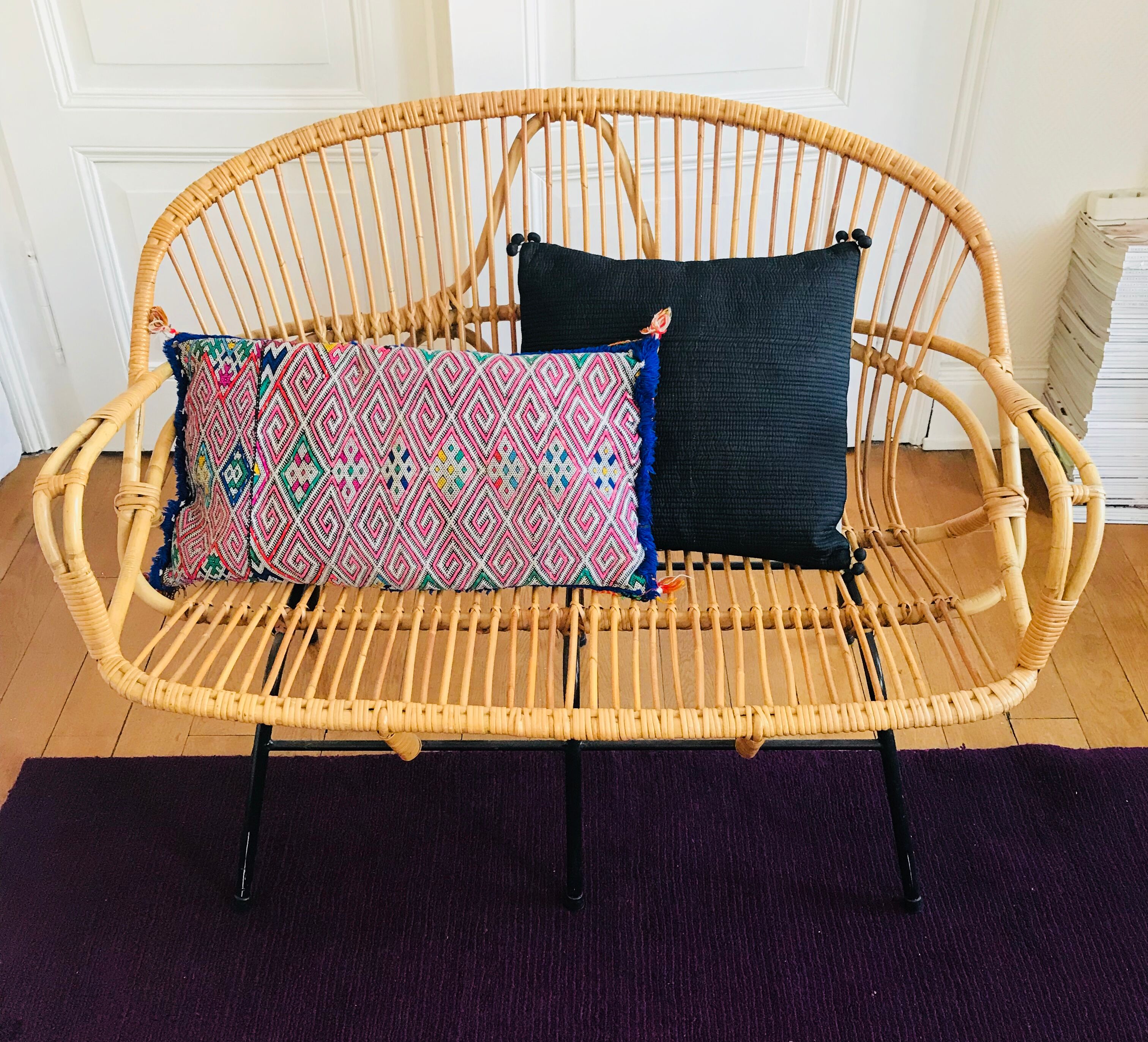Banquette en rotin