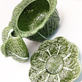 Soup pot of Portugal cabbage leaves in green slurry