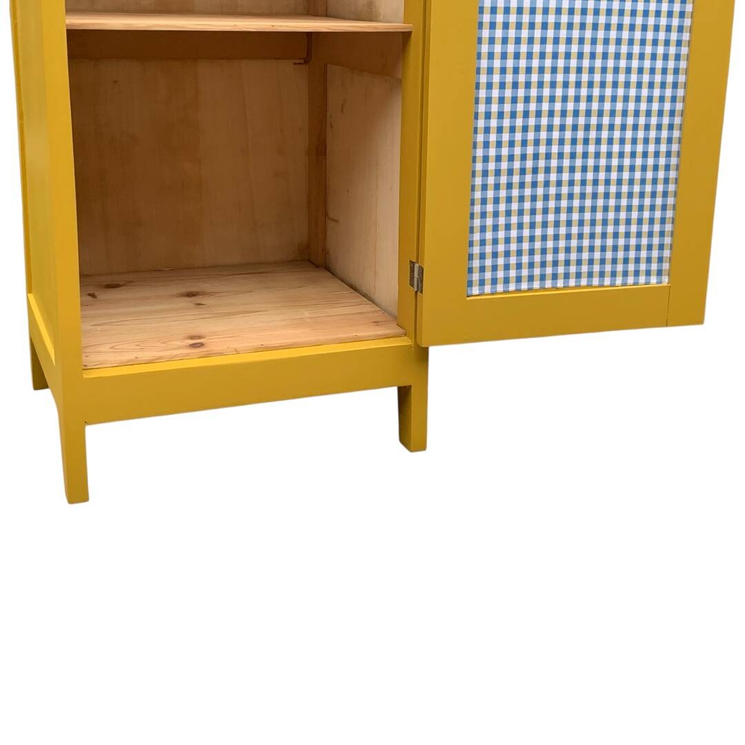 Parisian bonnetière wardrobe with butcher's handle, 1950