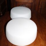 Set of 2 opaline ceiling lights from wila vintage
