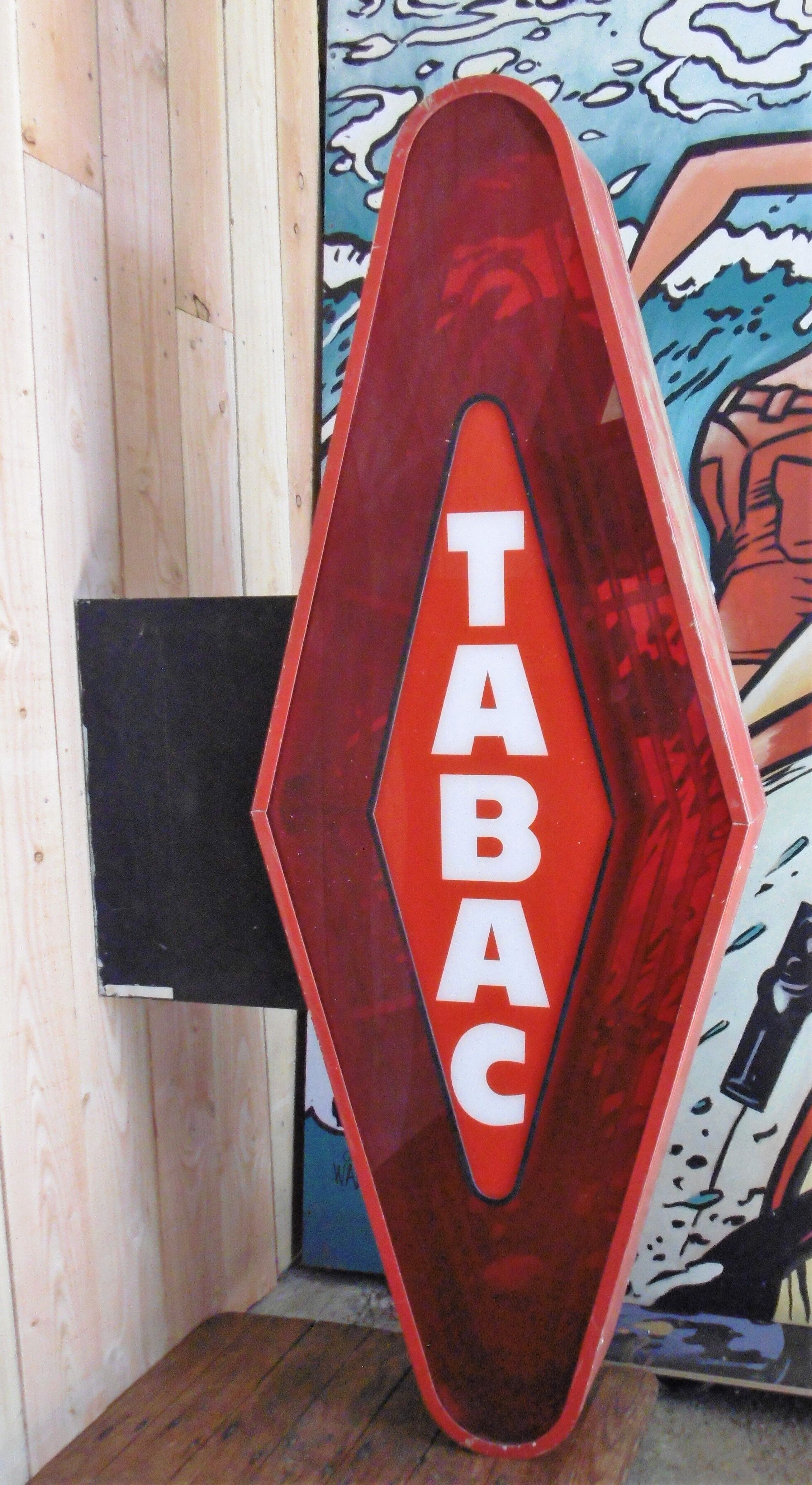 Light tobacco carrot sign