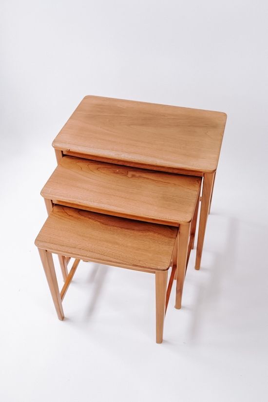 Set of 3 nesting tables 1960s