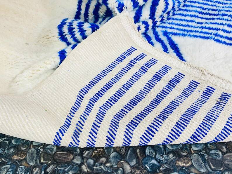 Berber rug available in pink, blue, and green, 200cm x 300cm