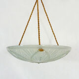 Hnaging calysque Art Deco 1 Degué style glass fire