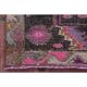 Vintage Turkish hand-knotted wool cotton pink area rug 180x475