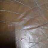 70s lounge chair in camel leather