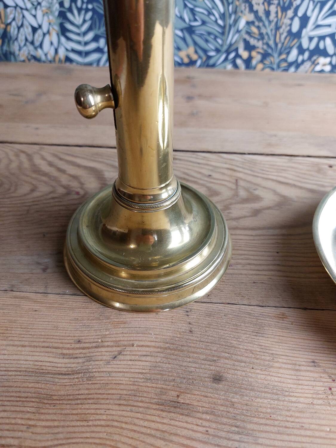 Pair of brass candlesticks