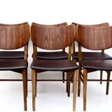 Danish Dining Chairs Set of 6 by Niels and Eva Koppel Slagelse Mobelfabric