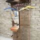Cloakroom, Scandinavian wall-mounted coat rack in teak 1970