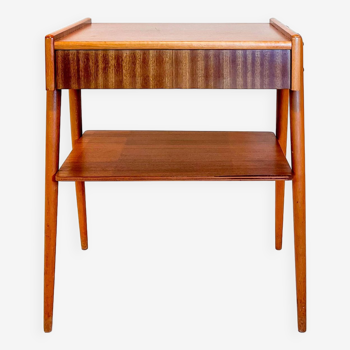 Teak bedside table from ab carlström & co mobelfabrik